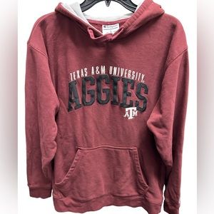 Texas A & M Men’s  Full Pullover Jacket/Hoodie Large Maroon Aggie Gear